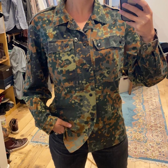 Vintage Jackets & Blazers - Authentic German Military army jacket green brown small to medium